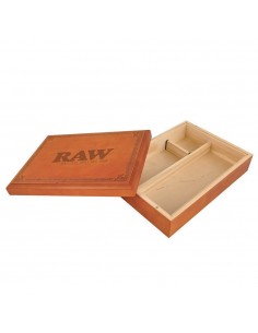 RAW WOODEN ROLLER BOX